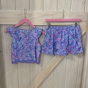 EUC kids tank and skort set, XL 12-14